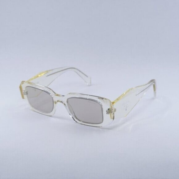 🕶️ New Prada PR17WS 19X30N Sunglasses - Transparent Champagne Frame - Picture 1 of 11